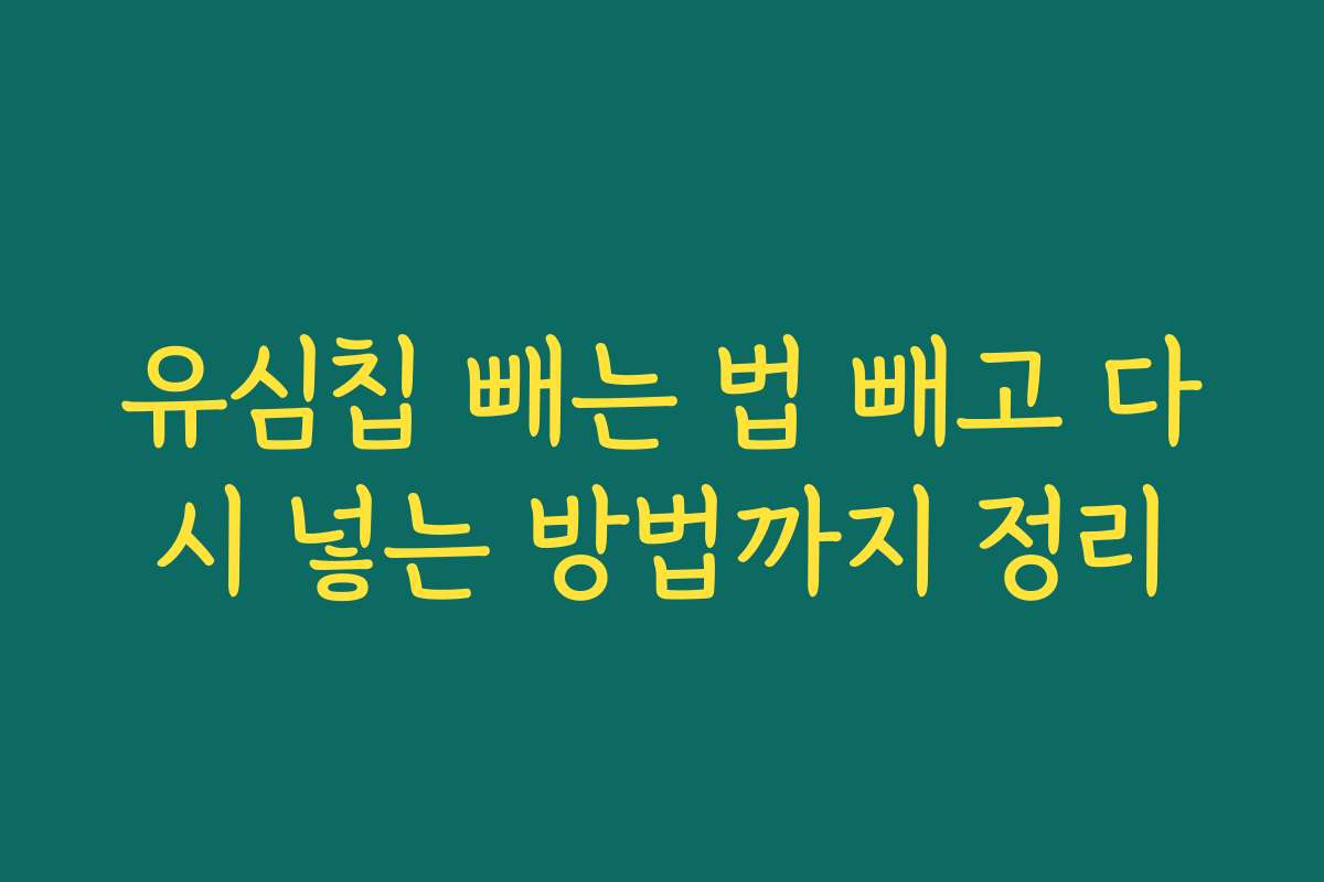 유심칩 빼는 법 빼고 다시 넣는 방법까지 정리