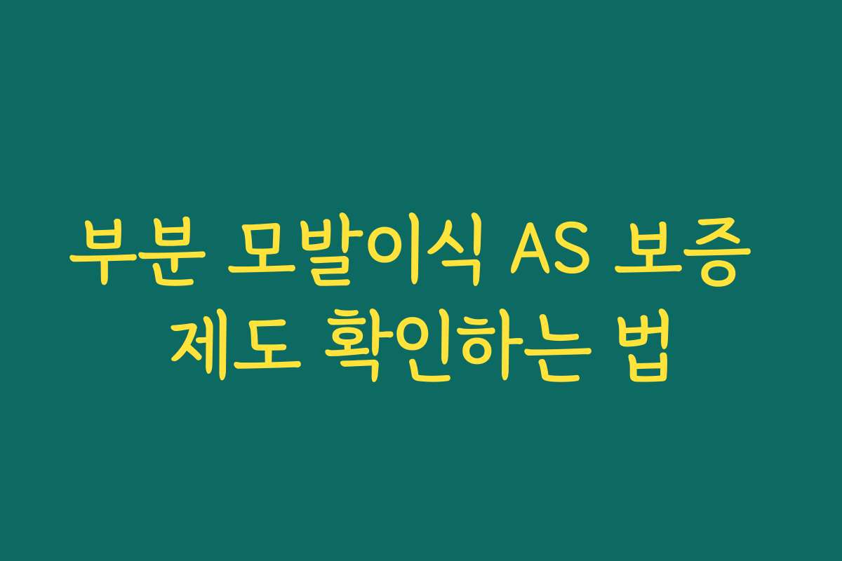부분 모발이식 AS 보증 제도 확인하는 법