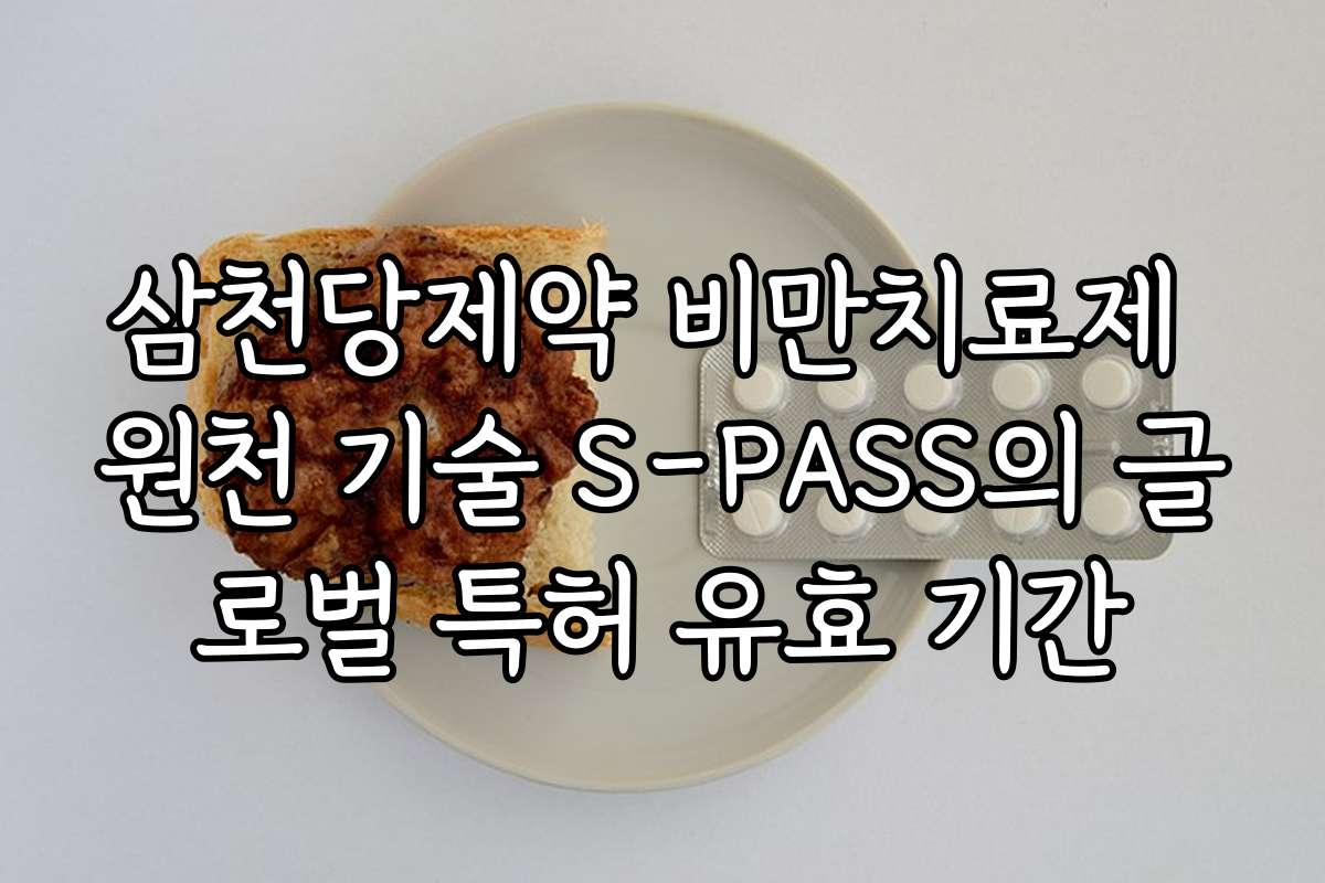 삼천당제약 비만치료제 원천 기술 S-PASS의 글로벌 특허 유효 기간