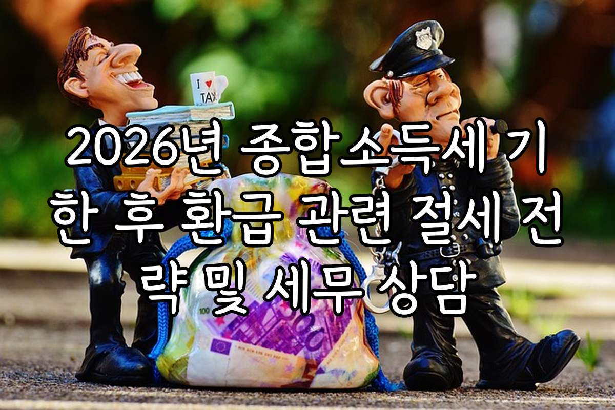2026년 종합소득세 기한 후 환급 관련 절세 전략 및 세무 상담