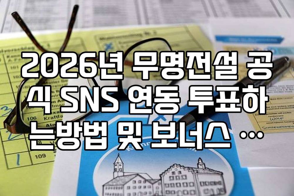 2026년 무명전설 공식 SNS 연동 투표하는방법 및 보너스 점수 획득