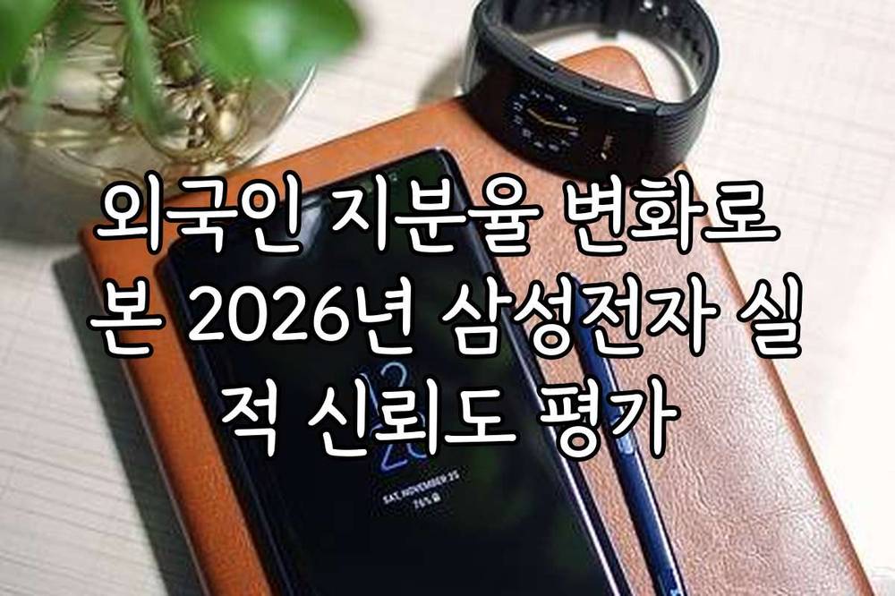 외국인 지분율 변화로 본 2026년 삼성전자 실적 신뢰도 평가
