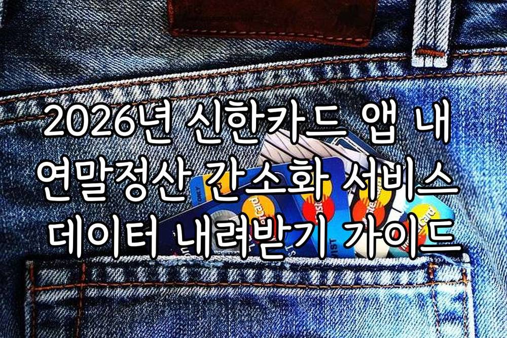 2026년 신한카드 앱 내 연말정산 간소화 서비스 데이터 내려받기 가이드