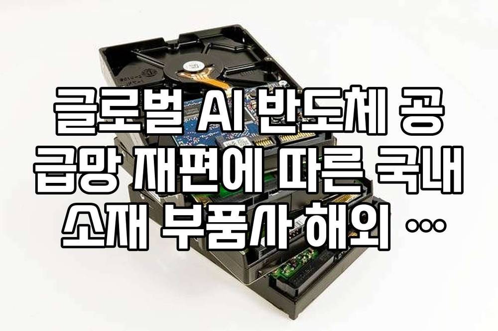 글로벌 AI 반도체 공급망 재편에 따른 국내 소재 부품사 해외 진출 현황