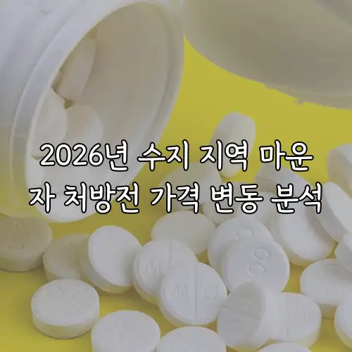 2026년 수지 지역 마운자 처방전 가격 변동 분석