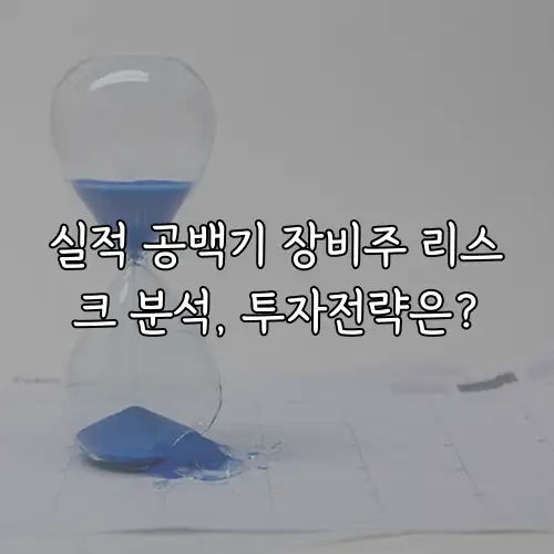 실적 공백기 장비주 리스크 분석, 투자전략은?
