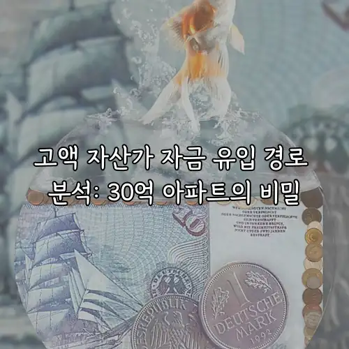 고액 자산가 자금 유입 경로 분석: 30억 아파트의 비밀